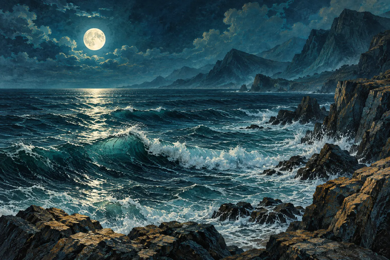 Illustrative landscape; not a historical reconstruction